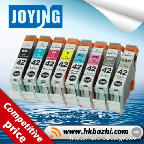 Compatible canon PIXMA PRO-100 printer cli-42 ink cartridge with chip